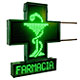 Croce Farmacia LUX90 con Cassonetto FARMACIA