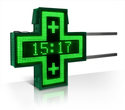 Croce LED Farmacia Clock70