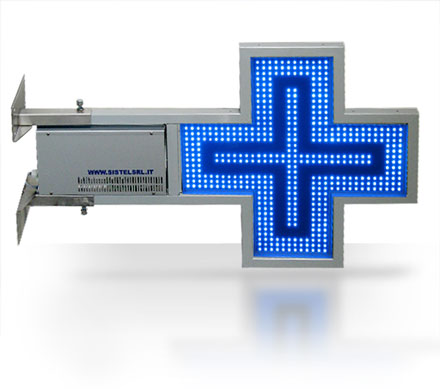 Croce Parafarmacia Slim 700 con LED Blu