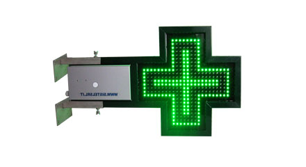 Croce LED Sottile con orologio Slim900