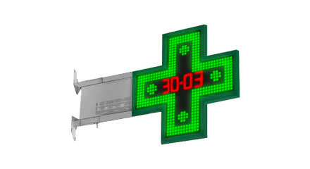 Croce LED Sottile con orologio SlimClock700 Croce LED Sottile con orologio SlimClock700