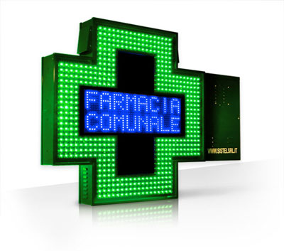 Croce LED Farmacia Comunale 90