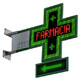 Croce Slim900 farmacia con LED verde e rosso