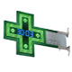 Croce SlimClock700 con orologio LED blu