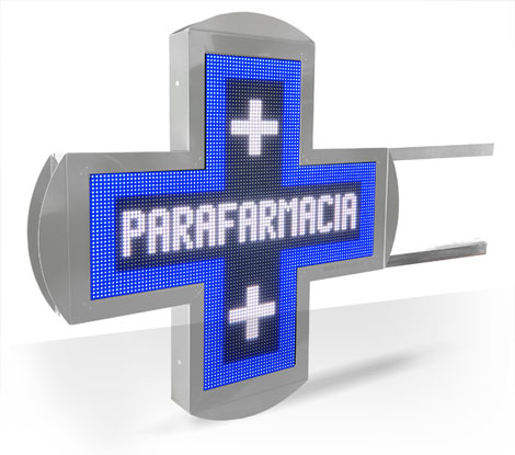 Croce Parafarmacia PUnica120 Multicolore Blu e Bianco