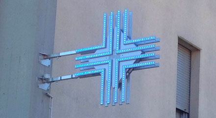 Croce LED Parafarmacia Sirio Croce LED Parafarmacia Sirio