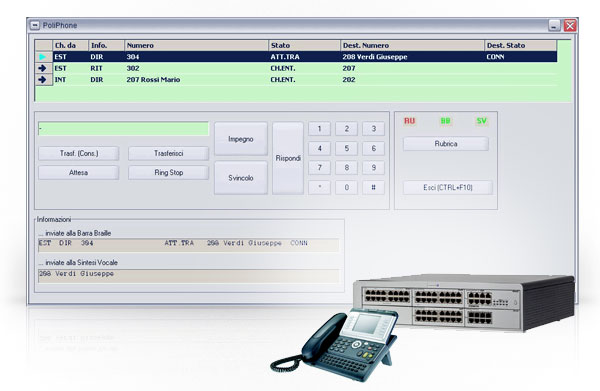 Posto Operatore su PC Alcatel OmniPCX Office