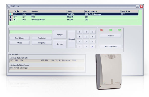 Posto Operatore su PC Ascom Ascotel IntelliGate e Ascom BCS